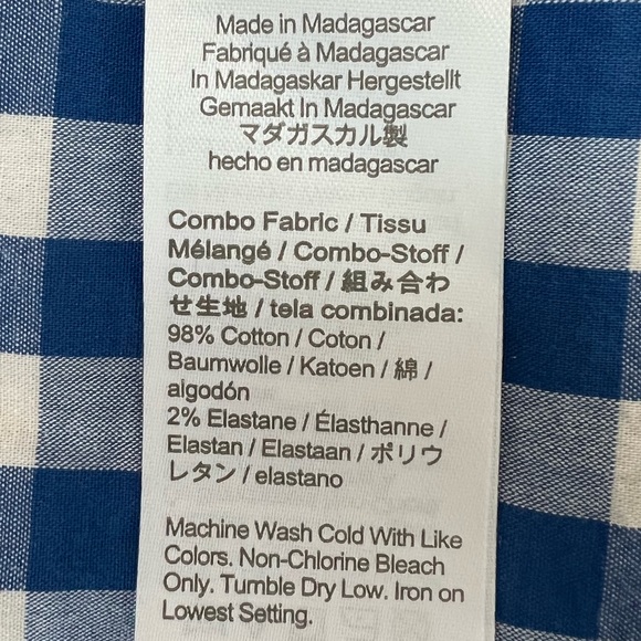 J Crew crewcuts blue check boys button down shirt - Picture 7 of 7